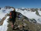 Miriam zwischen Hinterem Daunkopf und Daunjoch (14. Aug.)