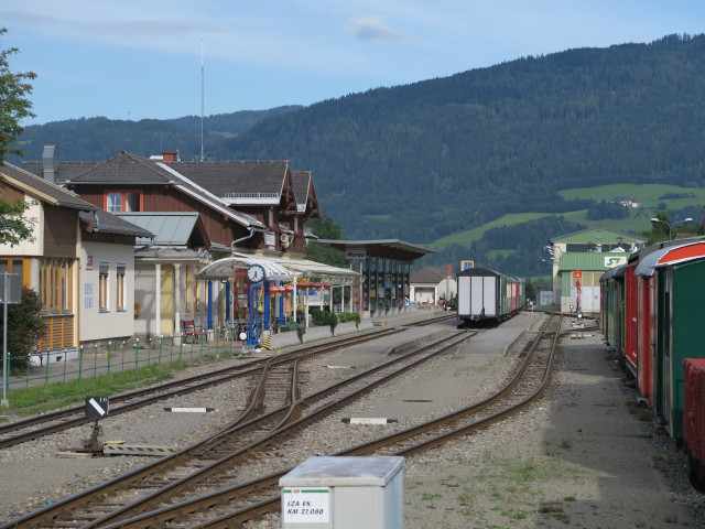 Bahnhof Murau, 809 m (20. Aug.)