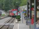 R 8718 bei der Einfahrt in den Bahnhof Murau, 809 m (20. Aug.)