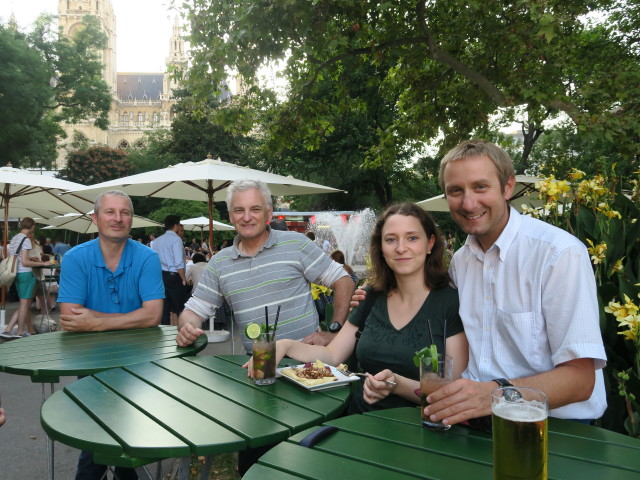 Erich, Reinhard, Sabine und ich