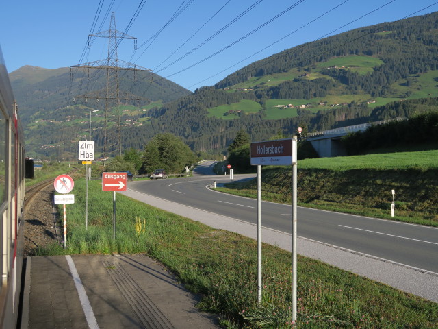 Haltestelle Hollersbach, 804 m (26. Aug.)