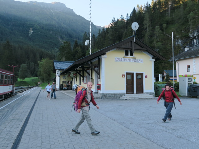 Bahnhof Krimml, 911 m (26. Aug.)