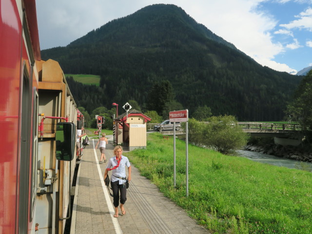 Haltestelle Sulzbachtäler, 842 m (28. Aug.)