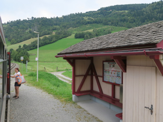 Haltestelle Jesdorf-Bergfried (28. Aug.)