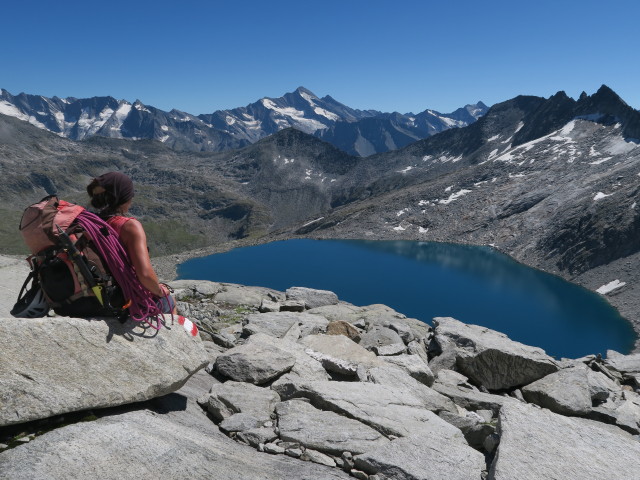 Gudrun am Weg 502 zwischen Eissee und Zillerplattenscharte (26. Aug.)