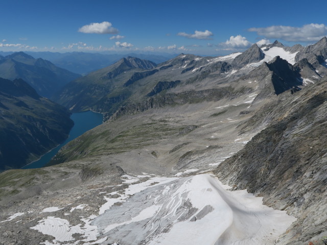von der Zillerplattenspitze Richtung Nordwesten (26. Aug.)