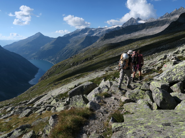 Christoph und Gudrun am Weg 502 im Seekar (26. Aug.)