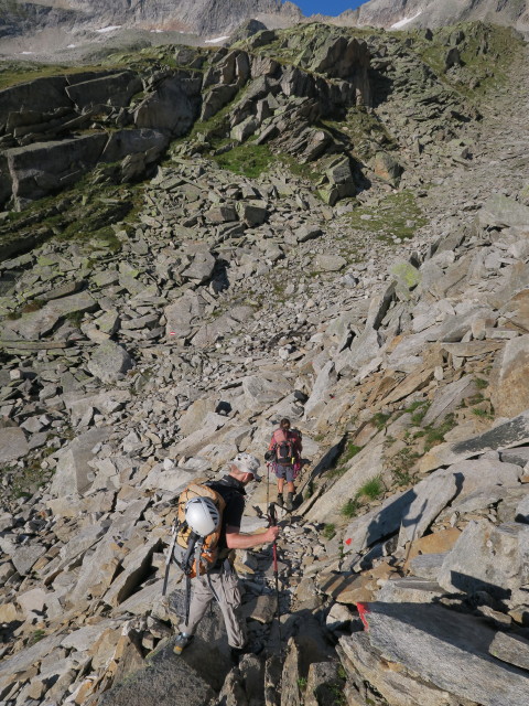 Christoph und Gudrun am Weg 502 im Hohenaukar (26. Aug.)