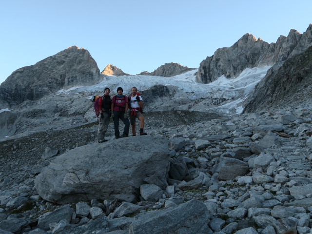 Christoph, Gudrun und ich zwischen Kuchelmooskar und Kuchelmooskees (27. Aug.)