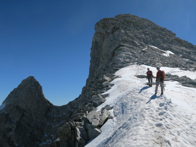 Gudrun und Christoph zwischen Reichenspitze und Kuchelmooskees (27. Aug.)