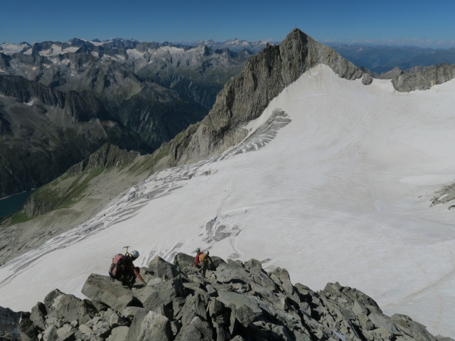 Gudrun und Christoph zwischen Reichenspitze und Kuchelmooskees (27. Aug.)