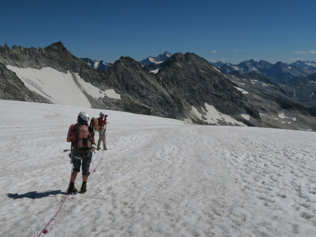 Gudrun und Christoph am Kuchelmooskees (27. Aug.)