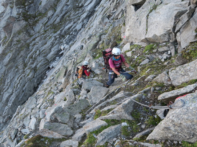 Christoph und Gudrun am Weg 512 zwischen Kuchelmooskar und Gamsscharte (28. Aug.)