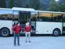 Gudrun und Christoph in der Haltestelle Krimml Wasserfälle (26. Aug.)