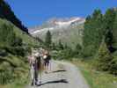 Christoph und Gudrun im Windbachtal zwischen Krimmler Achental und Windbachalm (26. Aug.)