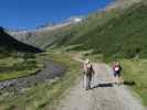 Christoph und Gudrun im Windbachtal zwischen Krimmler Achental und Windbachalm (26. Aug.)