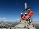 Christoph, Gudrun und ich auf der Zillerplattenspitze, 3.148 m (26. Aug.)