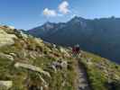 Gudrun und Christoph am Weg 502 zwischen Hohenaukar und Plauener Hütte (26. Aug.)