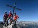 Gudrun, Christoph und ich auf der Reichenspitze, 3.303 m (27. Aug.)