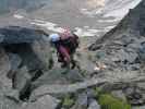 Gudrun und Christoph zwischen Gamsscharte und Richterspitze (28. Aug.)