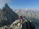 Gudrun und Christoph zwischen Gamsscharte und Richterspitze (28. Aug.)