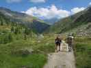 Gudrun und Christoph im Rainbachtal zwischen Keesböden und Breitschartgraben (28. Aug.)