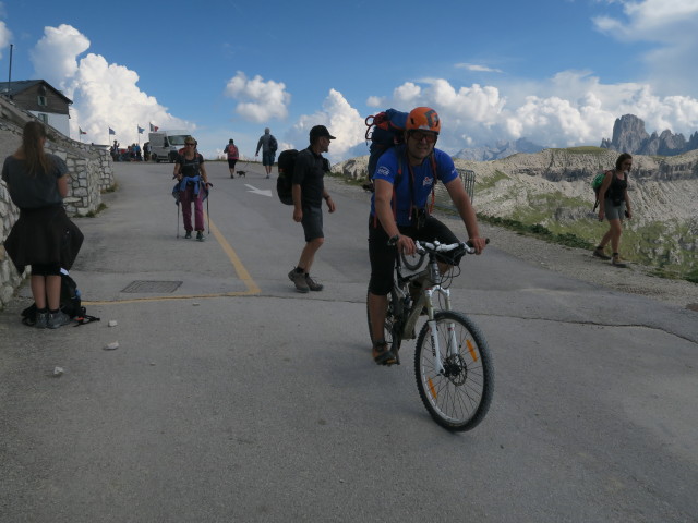 Axel beim Rifugio Auronzo, 2.320 m