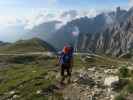 Axel zwischen Cappella degli Alpini und Kleine Zinne-Normalweg