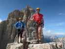 Axel und ich auf der Kleinen Zinne, 2.857 m