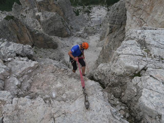 Axel zwischen Cima Ovest des Torre Grande und Giro delle Torri