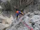 Torre Inglese-Ostwand: Axel in der 2. Seillänge