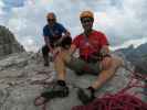 Axel und ich auf der Cima Ovest des Torre Grande, 2.355 m