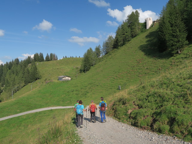 Christian, ?, Richard und Ralf bei der Mausefalle (9. Sept.)