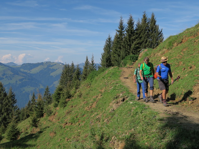 Ralf, Olaf und Engelbert zwischen Bichlalm und Gaisbergsattel (10. Sept.)