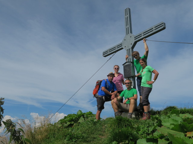 Engelbert, Johanna, ich, Olaf und Ilka auf der Großen Gebra, 2.057 m (10. Sept.)