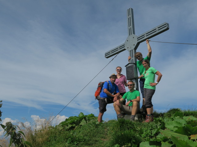 Engelbert, Johanna, ich, Olaf und Ilka auf der Großen Gebra, 2.057 m (10. Sept.)