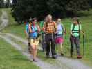 ?, ?, Christian, Richard, Johanna und Ilka am Weg 13 zwischen Ehrenbachhöhe und Wartungshalle Hochbrunn (9. Sept.)