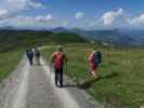 Ralf, Christian, ?, ?, ?, Richard und Johanna am Weg 47 zwischen Steinbergkogel und Streiteggalm (9. Sept.)