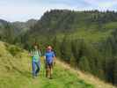 Ralf und Engelbert am Weg 711 zwischen Hochwildalmhütte und Wildalm (10. Sept.)