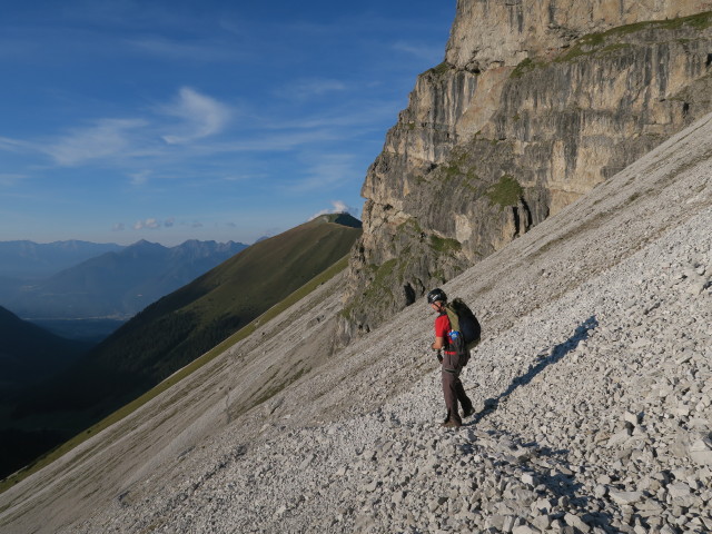 Eric am Weg 113 zwischen Alpenklubscharte und Adolf-Pichler-Hütte (24. Sept.)