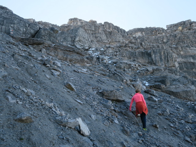 Eva-Maria zwischen Seejöchl und Schlicker Seespitze (25. Sept.)