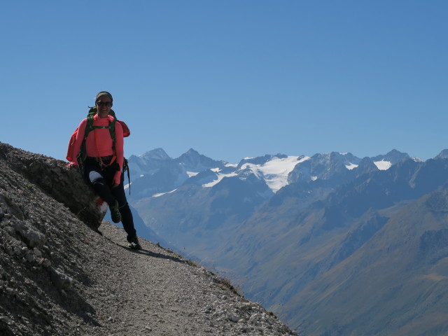 Eva-Maria am Weg 116 zwischen Schlicker See und Starkenburger Hütte (25. Sept.)