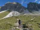 Eva-Maria und Eric am Weg 113 zwischen Adolf-Pichler-Hütte und Alpenklubscharte (24. Sept.)