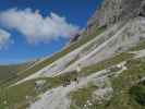 Eva-Maria am Weg 113 zwischen Adolf-Pichler-Hütte und Alpenklubscharte (24. Sept.)