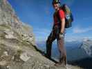 Eric zwischen Alpenklubscharte und Steingrubenkogel-Klettersteig (24. Sept.)