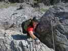 Steingrubenkogel-Klettersteig: Eric im Einstieg (24. Sept.)