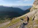 Eric am Weg 113 zwischen Alpenklubscharte und Adolf-Pichler-Hütte (24. Sept.)