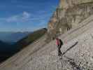 Eric am Weg 113 zwischen Alpenklubscharte und Adolf-Pichler-Hütte (24. Sept.)