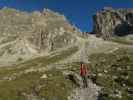 Eric am Weg 113 zwischen Alpenklubscharte und Adolf-Pichler-Hütte (24. Sept.)