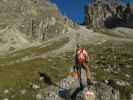 Ich am Weg 113 zwischen Alpenklubscharte und Adolf-Pichler-Hütte (24. Sept.)